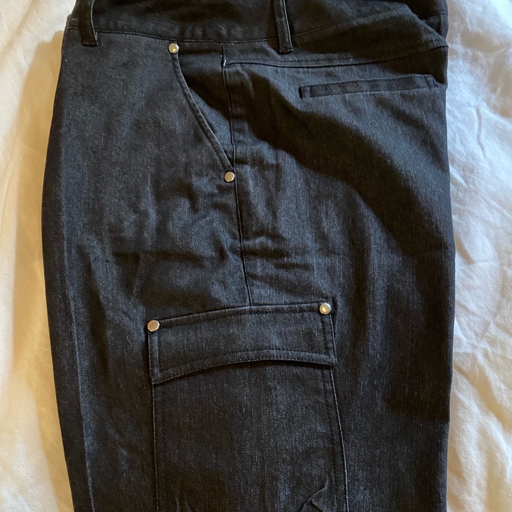Larry Levine Black Stretch Jeans